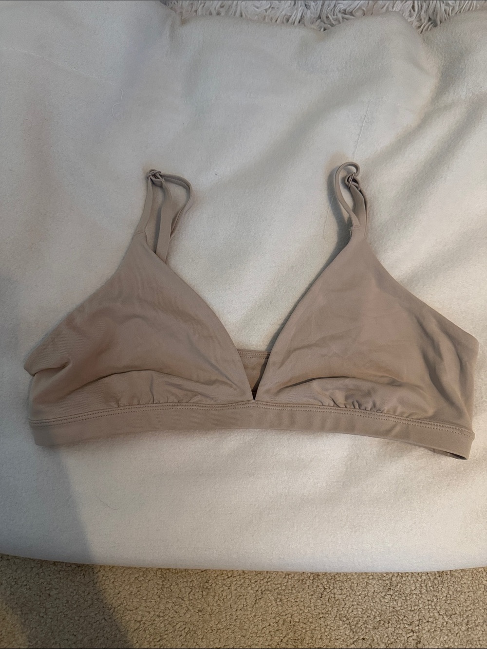 Aritzia Soft Nude Wireless Triangle Bralette
